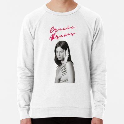 Gracie Abrams Portrait With Red Letters Sweatshirt Official Gracie Abrams Merch