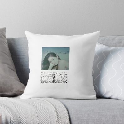 Gracie Abrams Merch - Journal Entries On The Beach Throw Pillow Official Gracie Abrams Merch