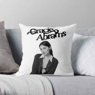 Gracie Abrams Merch Portrait Throw Pillow Official Gracie Abrams Merch