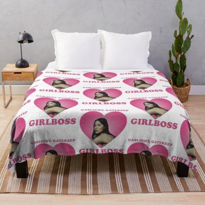 Gracie Abrams Gaslight Gatekeep Girlboss Throw Blanket Official Gracie Abrams Merch