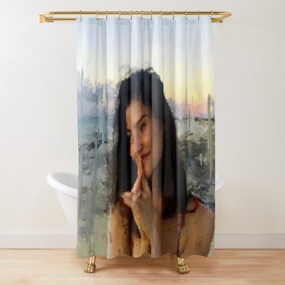 Painting Gracie Abrams Shower Curtain Official Gracie Abrams Merch